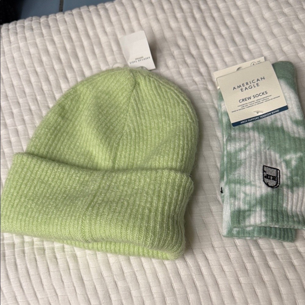 American Eagle Outfitters Light Green Kids Beanie